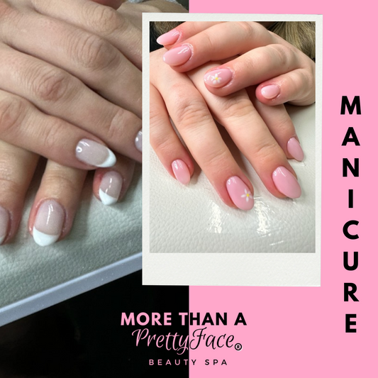 nail salon hamilton manicure with pink polish, best spa and nails hamilton