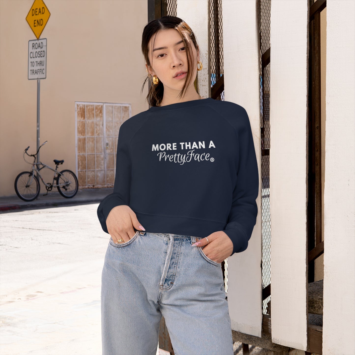 More Than a Pretty Face Cropped Sweatshirt