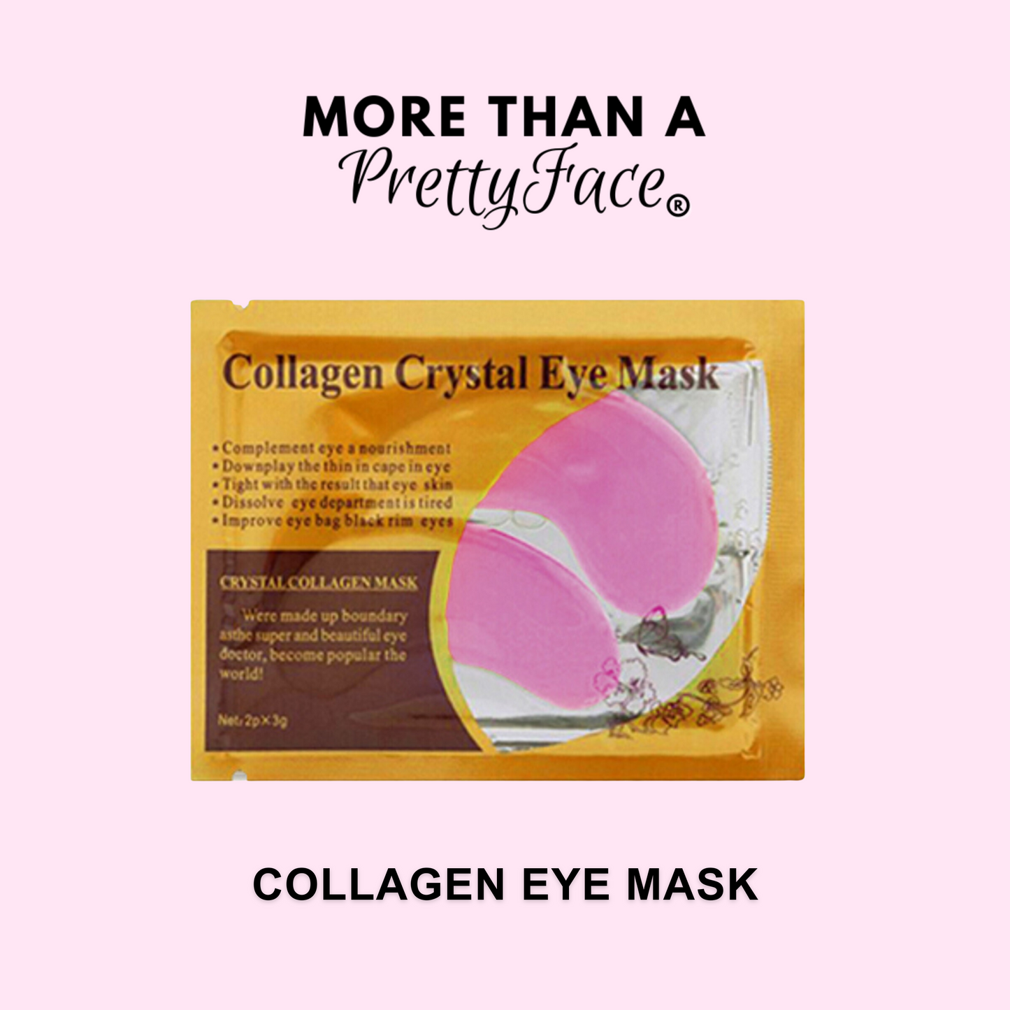 Crystal Collagen Eye Mask, anti-aging eye mask, collagen eye patches, moisturizing eye treatment