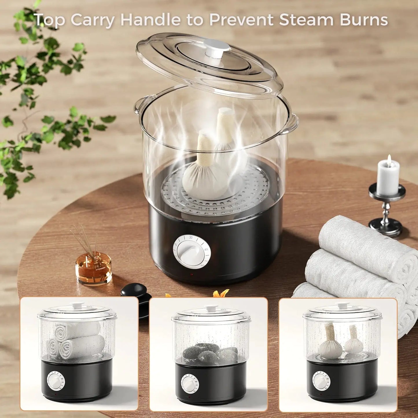 Mini Electric Spa Towel Stone Warmer