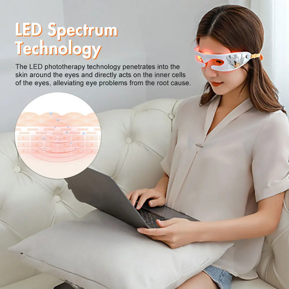 LED light facial mask for eye wrinkles Eye rejuvenation LED mask LED light therapy for under-eye circles LED mask for crow's feet reduction Eye area LED skincare mask LED light eye mask for skincare LED eye treatment mask Non-invasive LED eye care Under-eye LED rejuvenation Eye-specific LED skincare