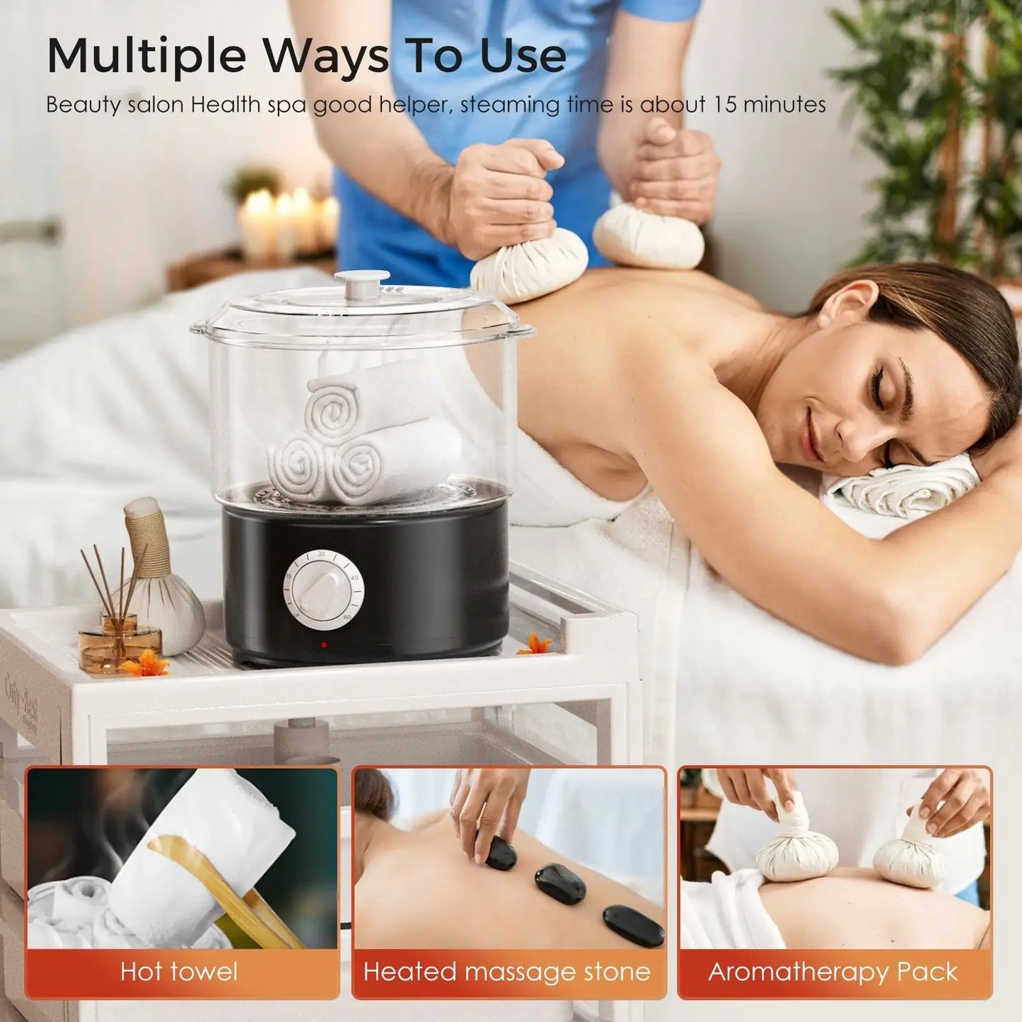 Mini Electric Spa Towel Stone Warmer