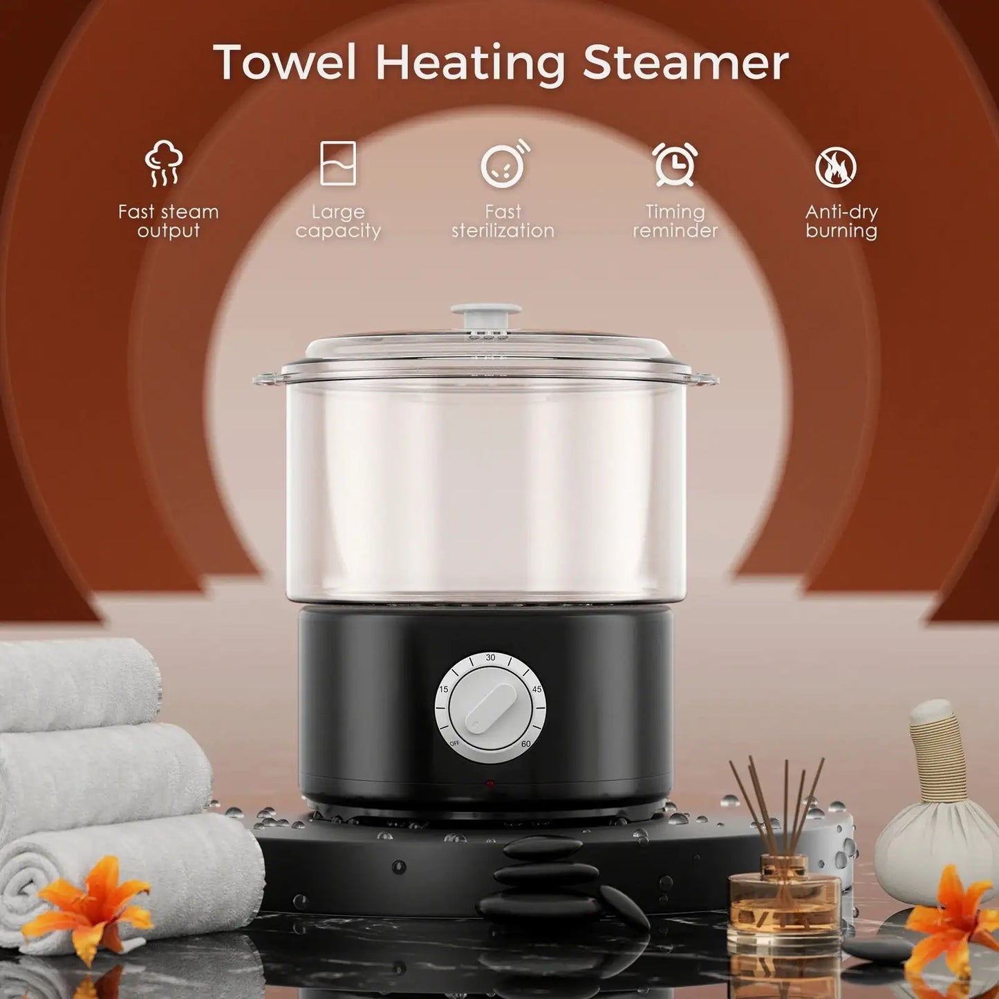 Mini Electric Spa Towel Stone Warmer